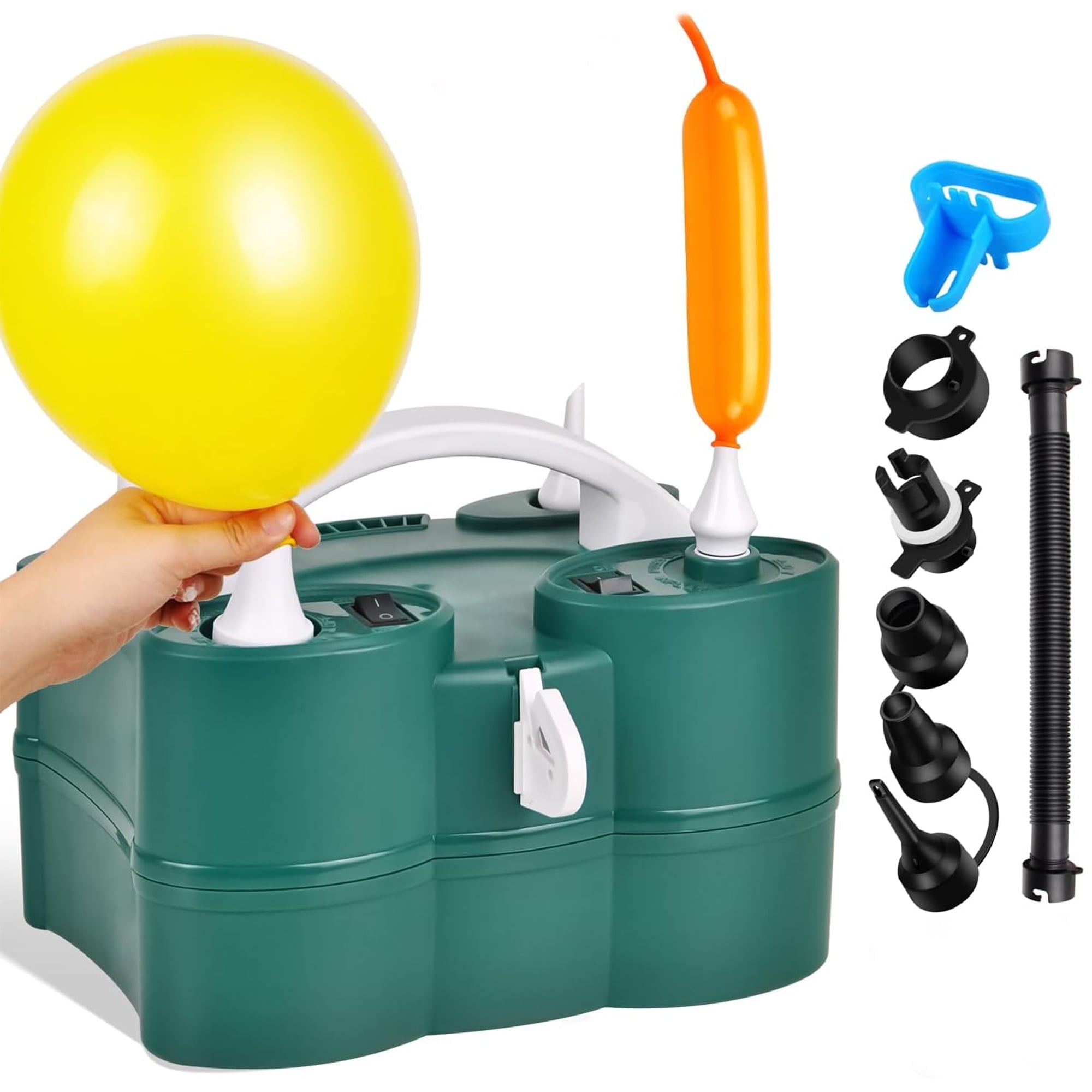 SUPTREE Electric Air Balloon Inflator Pump Blower Machine for Party Air Mattress Inflatables