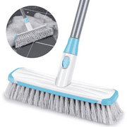SUGARDAY Floor Scrub Brush with Long Handle for Cleaning Shower Bathroom Kitchen Tub Deck Brush