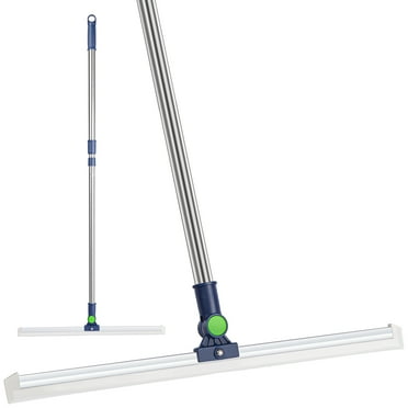SUGARDAY Floor Squeegee with Extra Long Handle for Concrete Floor and Tile Cleaning