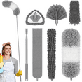 thumbnail image 1 of SUGARDAY Microfiber Feather Duster for Cleaning Fan High Ceiling Duster with Extension Pole 100-inch 7PCS, 1 of 7