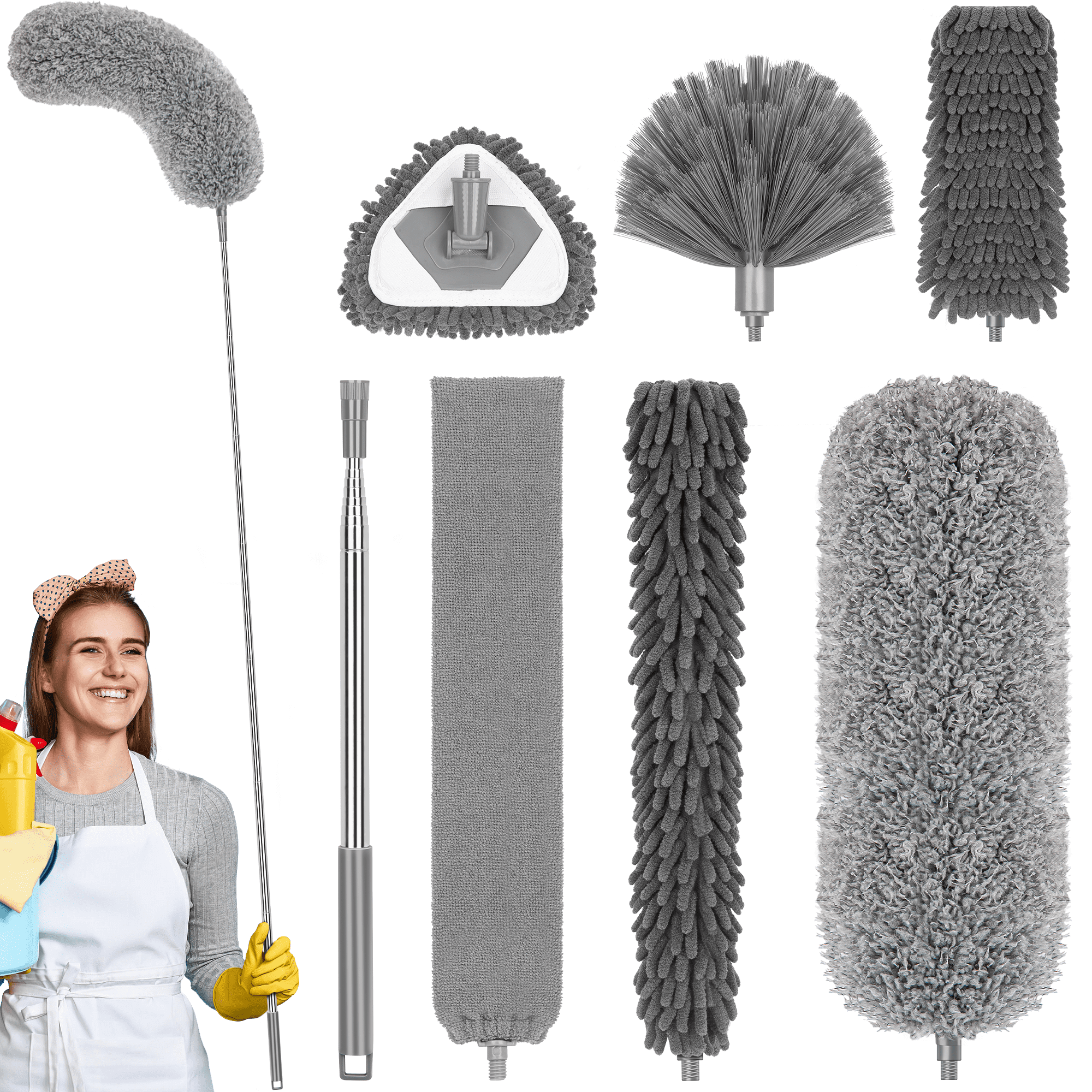 SUGARDAY Microfiber Feather Duster for Cleaning Fa