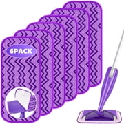 SUGARDAY Reusable Wet Mop Pads Refills Compatible with SwifferWet Jet Mop 6 Pack Wet Pads Refills Replacement