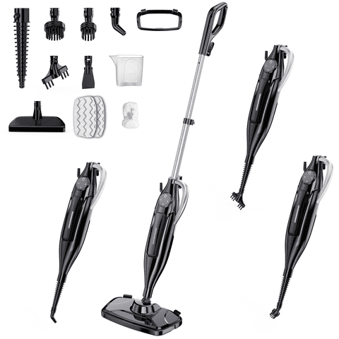 SUGARDAY Steam Mop for Tile and Hardwood Floor with 2 Washable Dirt Grip Pads Steam Cleaner for Sealed Hard Floors, Hardwood, Marble, Tile, Carpets