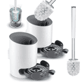 thumbnail image 1 of SUGARDAY Toilet Brush and Holder Caddy Plunger Set 2 Pack Toilet Bowl Brush for Bathroom Scrubber, 1 of 7