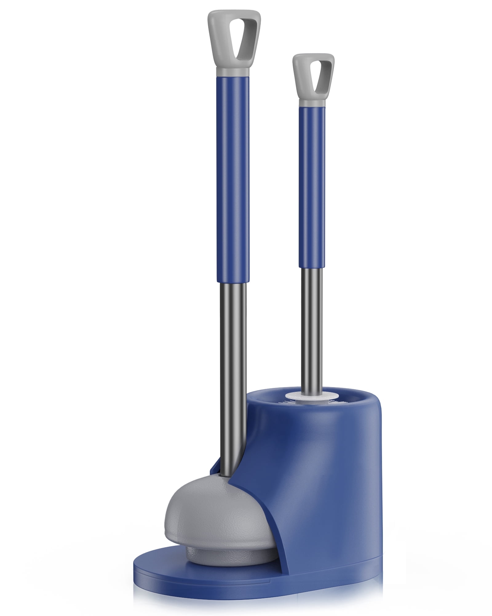 SUGARDAY Toilet Bowl Brush and Caddy with Holder Toilet Plunger and Brush Combo Set Bathroom Scrubber