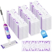 SUGARDAY 30 Pack Disposable Mop Pads Compatible with PowerMop Multi-Surface Mop and PowerMop Wood Mop Refills Replacement for Floor Cleaning