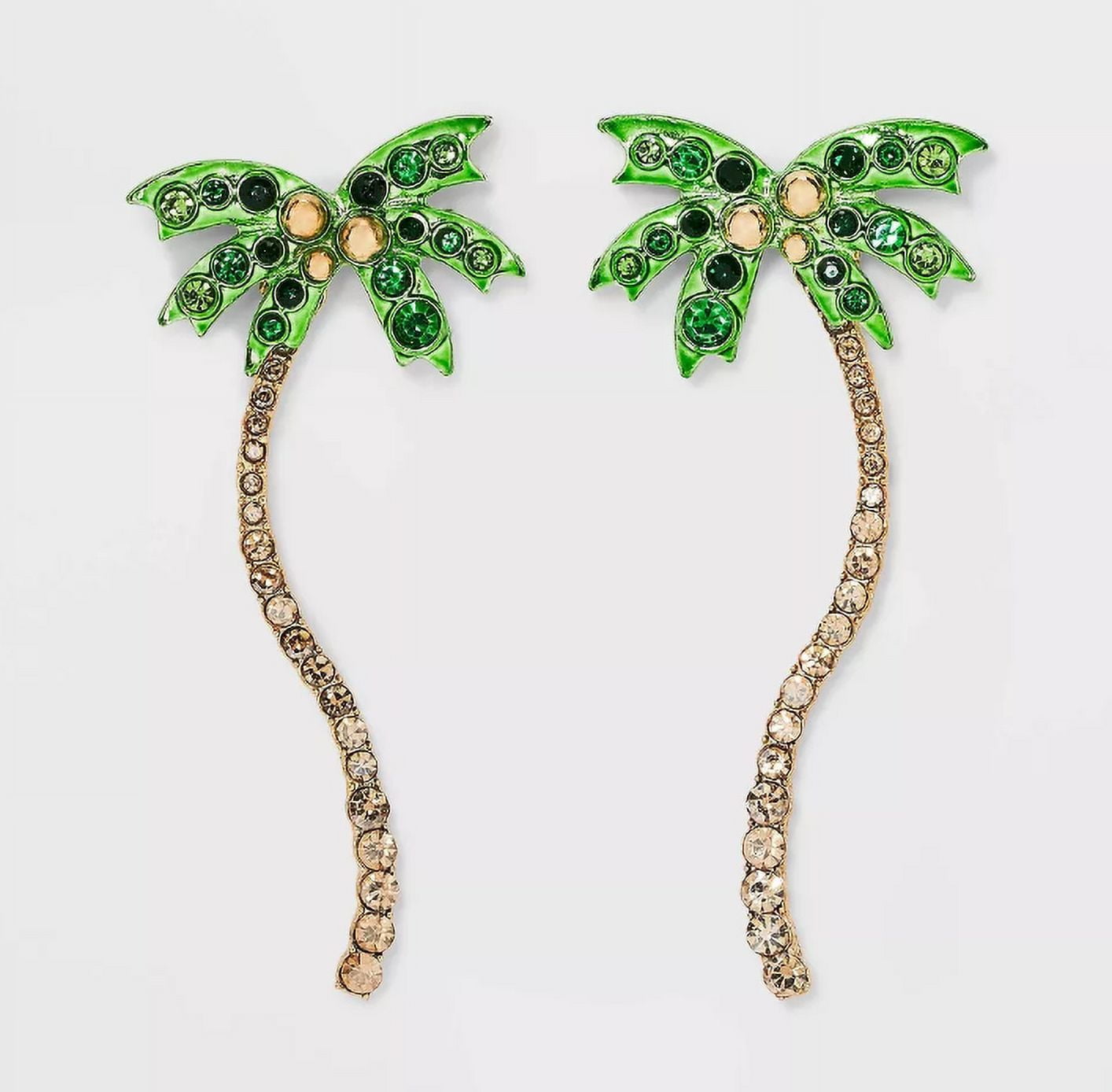 SUGARFIX by BaubleBar 'Stay Palm' Statement Earrings Green