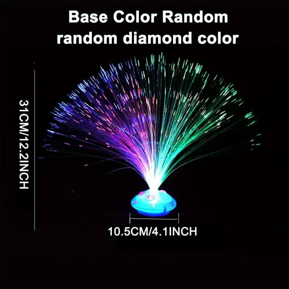 SUGARMOM 1pc 8 Modes LED Fiber Optic Lights with Colorful Spectrum Battery-Powered for Holiday Decorations Gifts and More