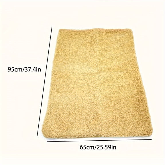 SUGARMOM 1pc Self-Warming Pet Mat  Non-Electric Thermal Pet Heating Pad for Cold Weather  Rectangular Plush Bed Mat for Dogs  Special Insulating Layer Design  for Extra Small to Medium Br