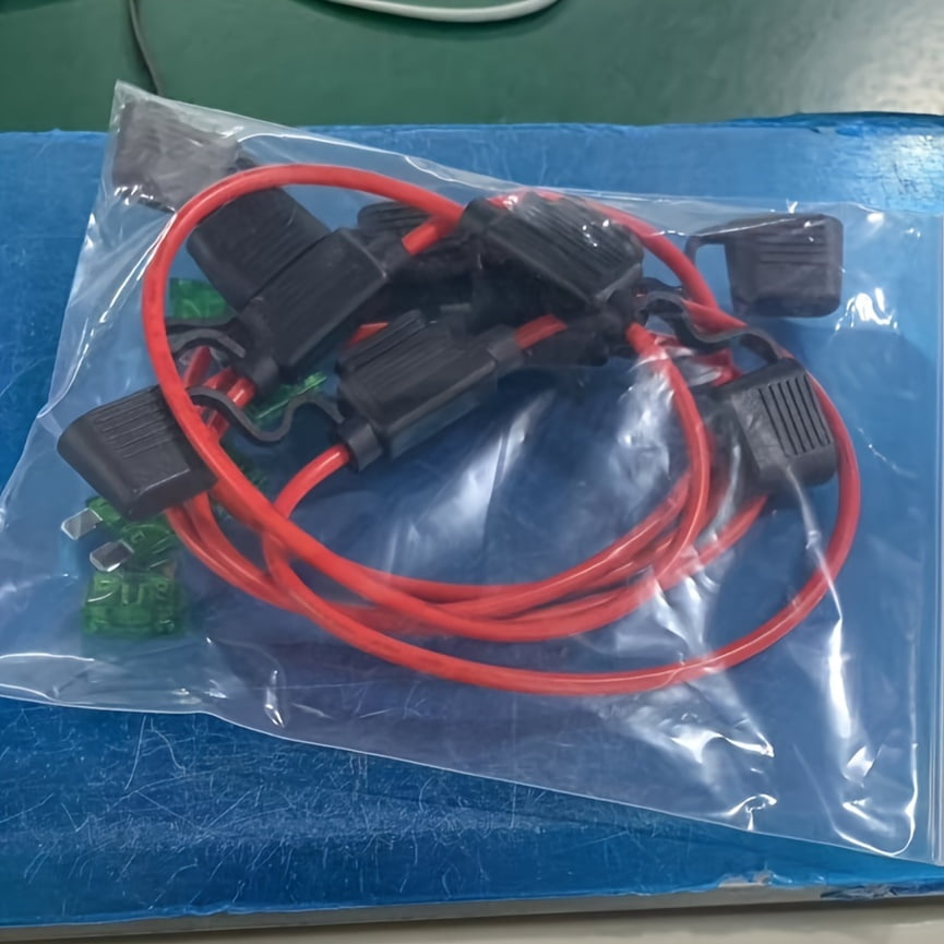 SUGARMOM 5 Sets 12 AWG Inline Waterproof Fuse Holder With 30A ATC/ATO