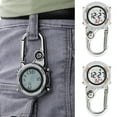 thumbnail image 1 of SUGARMOM  Clip on Digital Quartz Watch Backpack Belt Waterproof and Shockproof Anti-oxidation Pocket Watch Glow in The Dark Carabiner Watch with Compass Alarm Clock Date Week for Outdoor, 1 of 1