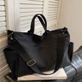 thumbnail image 1 of SUGARMOM Fashionable Casual Solid Color Handbag For Women  Simple Crossbody Bag With Adjustable Straps  Large Capacity Multi Pocket Outdoor Travel Satchel Bag  Vintage Shopping Tote Bag B, 1 of 1