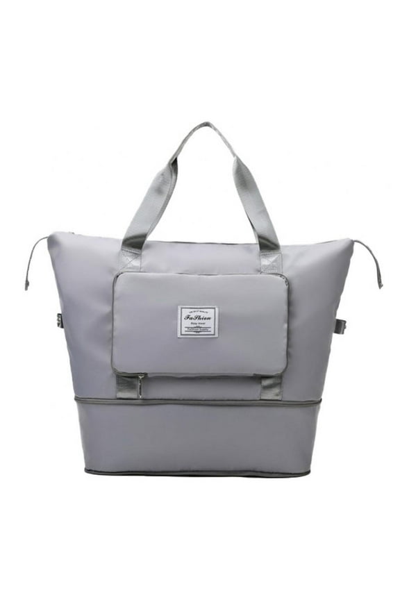 Foldie Travel Bag Expandable Tote Bag for Travel Large Capacity Travel Bag Lightweight Weekender Bag Dry And Wet Separation Folding Travel Bag for Gym Travel Vacation