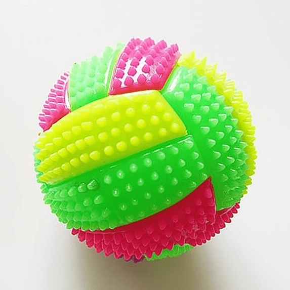 SUGARMOM Glow-in-the-Dark Dog Chew Ball - Durable Non-Toxic Plastic for All Breeds - Interactive Play & Dental Health