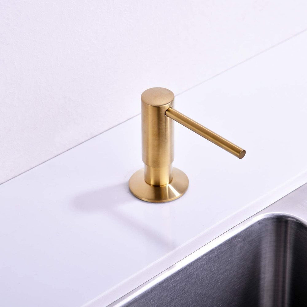 SUGARMOM Gold Kitchen Soap Dispenser Sold Brass Gold Soap Dispenser for ...