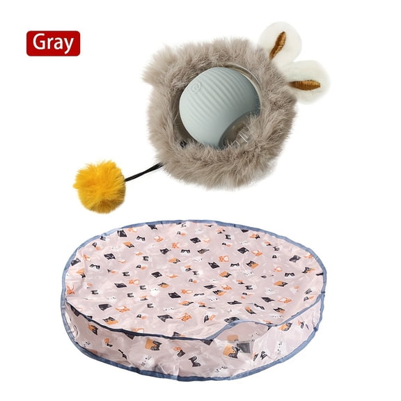 SUGARMOM Rechargeable Interactive Cat Toy - Fast-Rolling Hide & Seek Game with Bag for Indoor Kittens | Exercise and Entertainment Companion by Nopesh