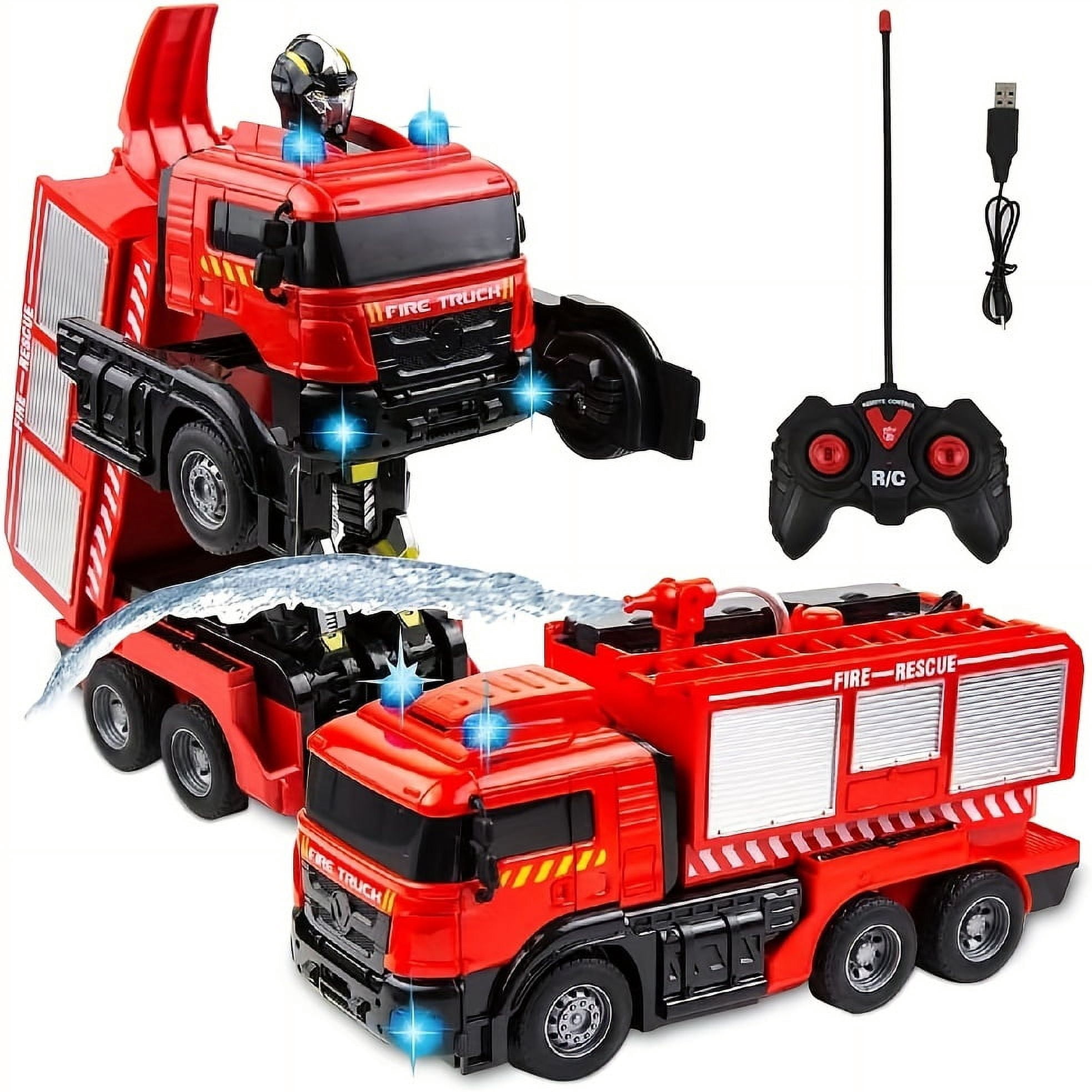 Remote Control Fire Truck , RC Fire Truck Toy Set, 2 India Remote Control Truck