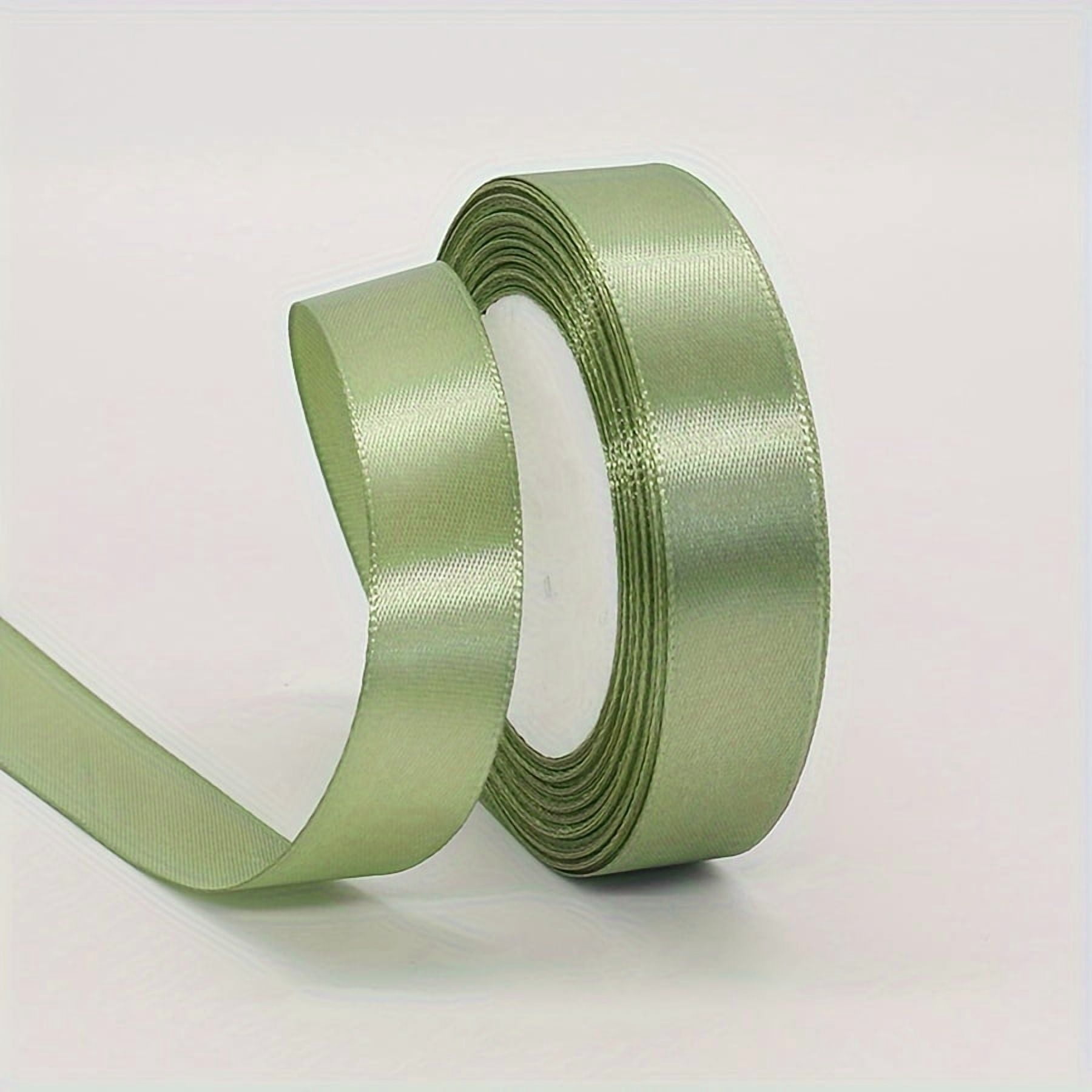 Sage Ribbon SUGARMOM Sage Green Satin Ribbon - 1 Roll Assorted Widths (1cm-5cm) 22m ...