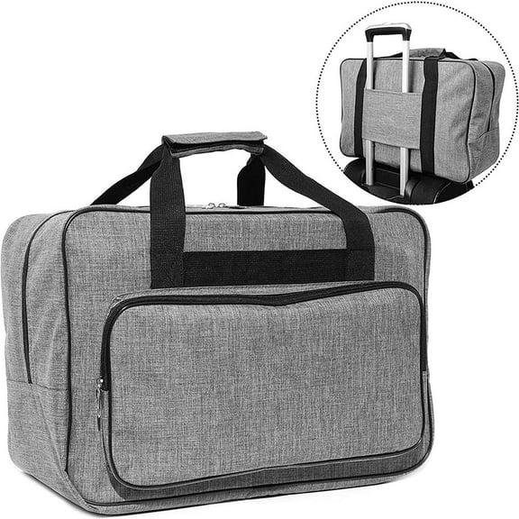 SUGARMOM Sewing Machine Carrying Case Portable Universal Travel Bag 18 x 10 x 12 inch Gray
