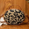 thumbnail image 1 of SUGARMOM Stylish Leopard Print Women‘s One Shoulder Crossbody Round Bag, 1 of 7
