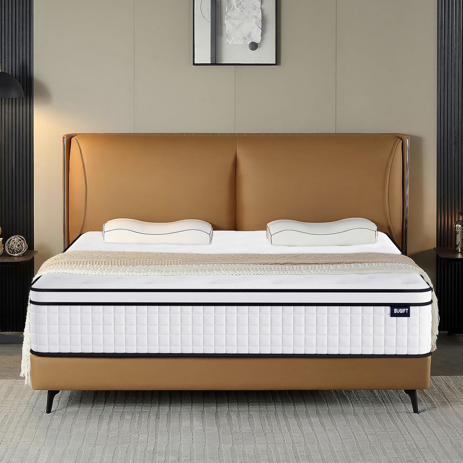 SUGIFT 10" Comfort Innerspring Mattress, Queen