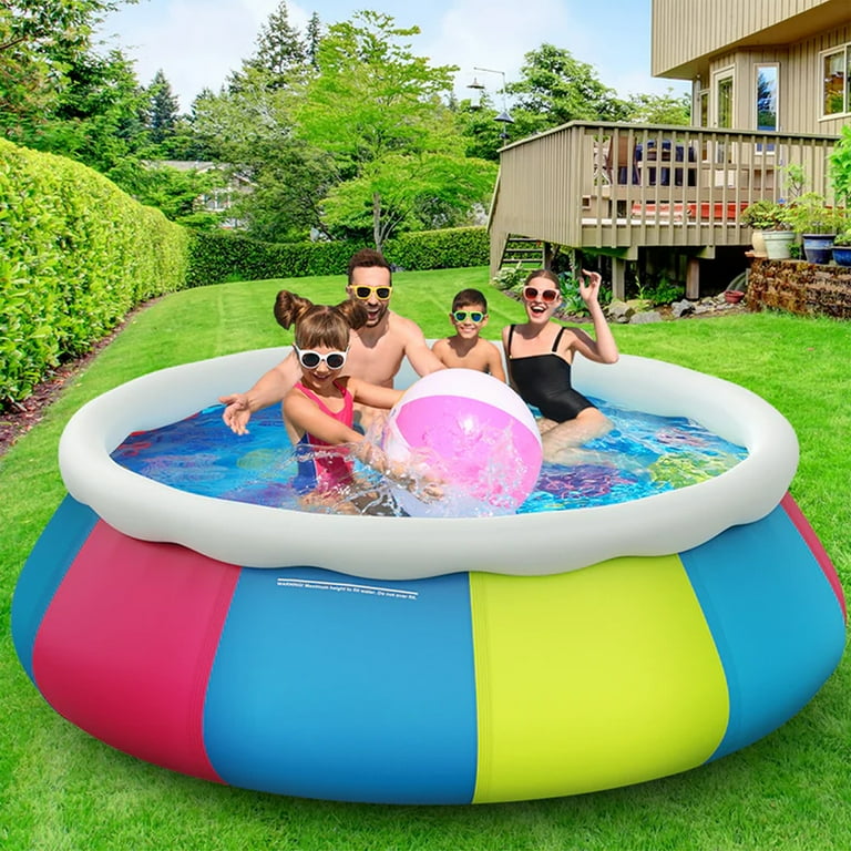3d Quick Set Pool Walmart 8-Foot Round 3D Transparent Quick Set