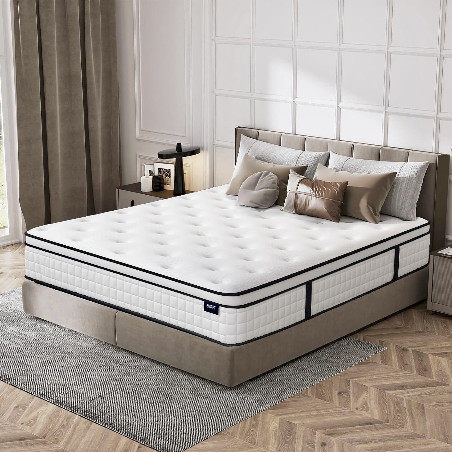 SUGIFT 12" Comfort Innerspring Mattress, King