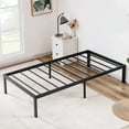 SUGIFT 14 inch Metal Platform Bed Frame Twin Size Heavy Duty Beds No