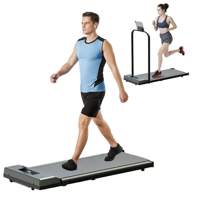SUGIFT 2.25 HP 2 in 1 Under Desk Treadmill Installation Free Folding Treadmill Compact Electric Running Machine Walmart