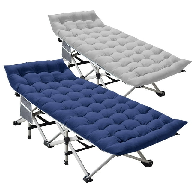 SUGIFT 2 Pack Camping cot for Adults 75x28 inch Portable Cot with