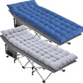 thumbnail image 1 of SUGIFT 2 Pack Portable Camping Cot for Adults Folding Bed with Mattress 75" x28", 1 of 7