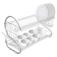 thumbnail image 1 of SUGIFT 2 Tier Dish Drying Rack, Stainless Steel Dish Rack with Utensil Holder, Cup Holder, 1 of 9