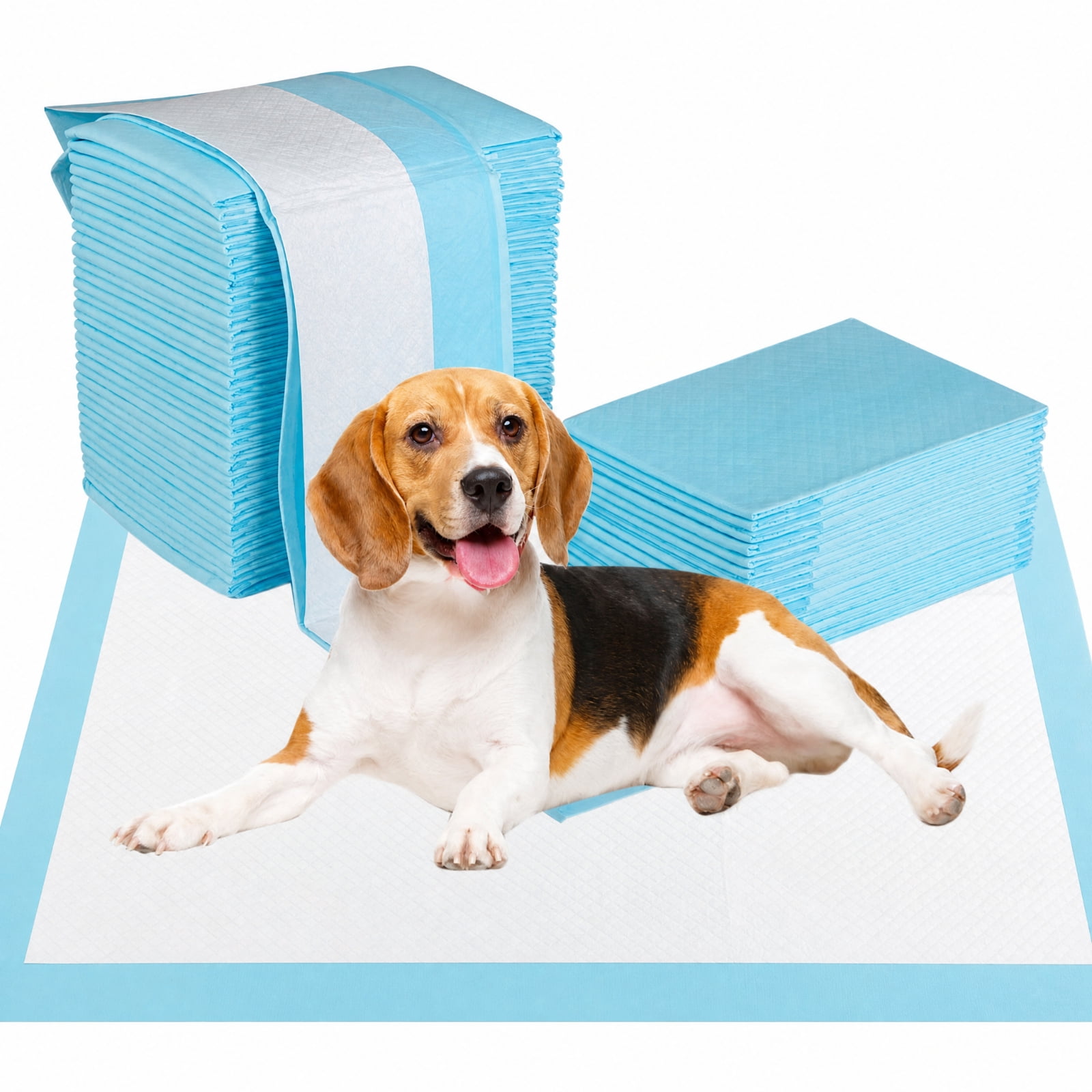 SUGIFT 30 x 30 Inch Pet Training Pads 150 Count Super Absorbent Puppy Pee Pads Leak Proof Disposable Dog Potty Pads for Indoor House Training, White