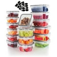 thumbnail image 1 of SUGIFT 32 Pcs Airtight Food Storage Containers Set with Lids, Clear Kitchen Meal Prep Container with Labels, 1 of 10