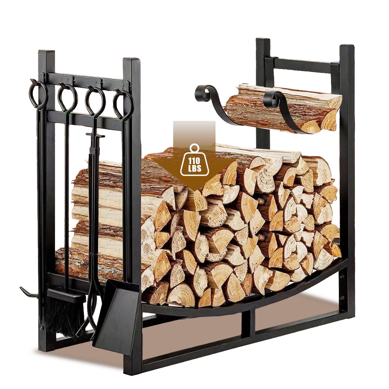 Ktaxon 6 Feet Heavy Duty Outdoor Fireplace Firewood Log Rack w/ Arrow Pattern Ktaxon 6 Feet Heavy Duty Outdoor Fireplace Firewood Log Rack w/ Arrow Pattern