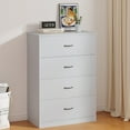 thumbnail image 1 of SUGIFT  4 Drawer Dresser, Modern Storage Cabinet for Bedroom, Chest of Drawers Wood Organizer for Living Room, Gray, 1 of 7