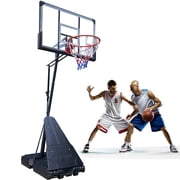 SUGIFT 48in Portable Basketball Hoop with Polycarbonate Backboard