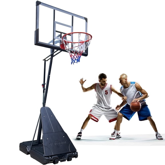 SUGIFT 48in Portable Basketball Hoop with Polycarbonate Backboard