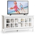 thumbnail image 1 of SUGIFT 50 Inch Modern Wood Large TV Stand Entertainment Center for TV,White, 1 of 10