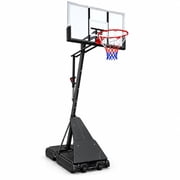 SUGIFT 54in Portable Basketball Hoop with Polycarbonate Backboard