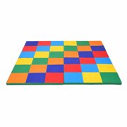 SUGIFT 58-Inch Foldable Foam Puzzle Play Mat, Toddler Activity Floor Mat for Baby