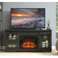 SUGIFT 60" Fireplace TV Stand for 65 Inch TV, Modern 3D Electric