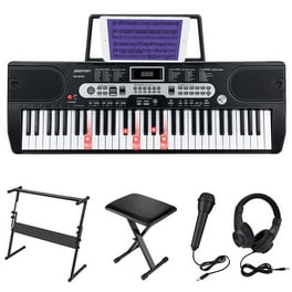 Best Choice Products 54-Key Beginners Electronic Keyboard Piano Set w/ LCD  Screen, Lighted Keys, 3-Teaching Modes