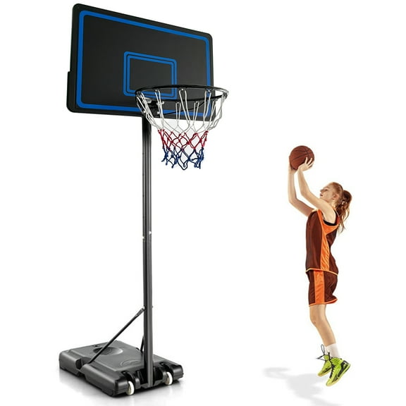 SUGIFT 7.5 ft - 10 ft 44 in Weatherproof Portable Basketball Systems