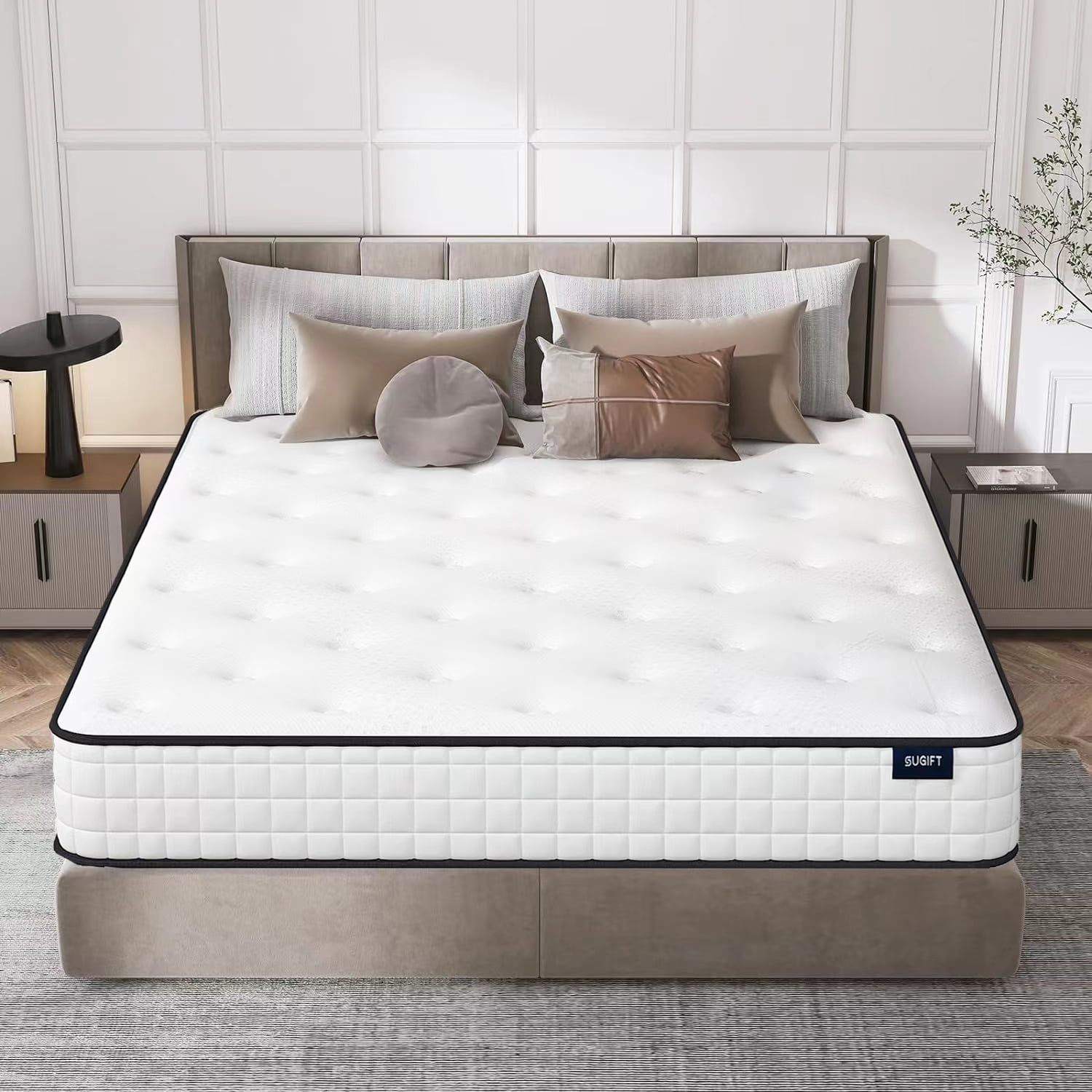 SUGIFT 8" Comfort Innerspring Mattress, Queen
