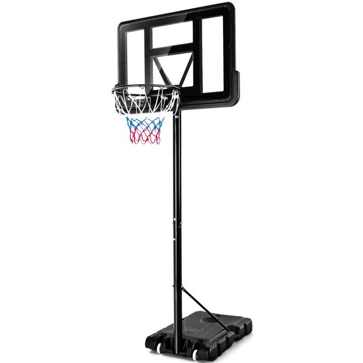 SUGIFT Adjustable Portable Basketball Hoop Stand with Shatterproof