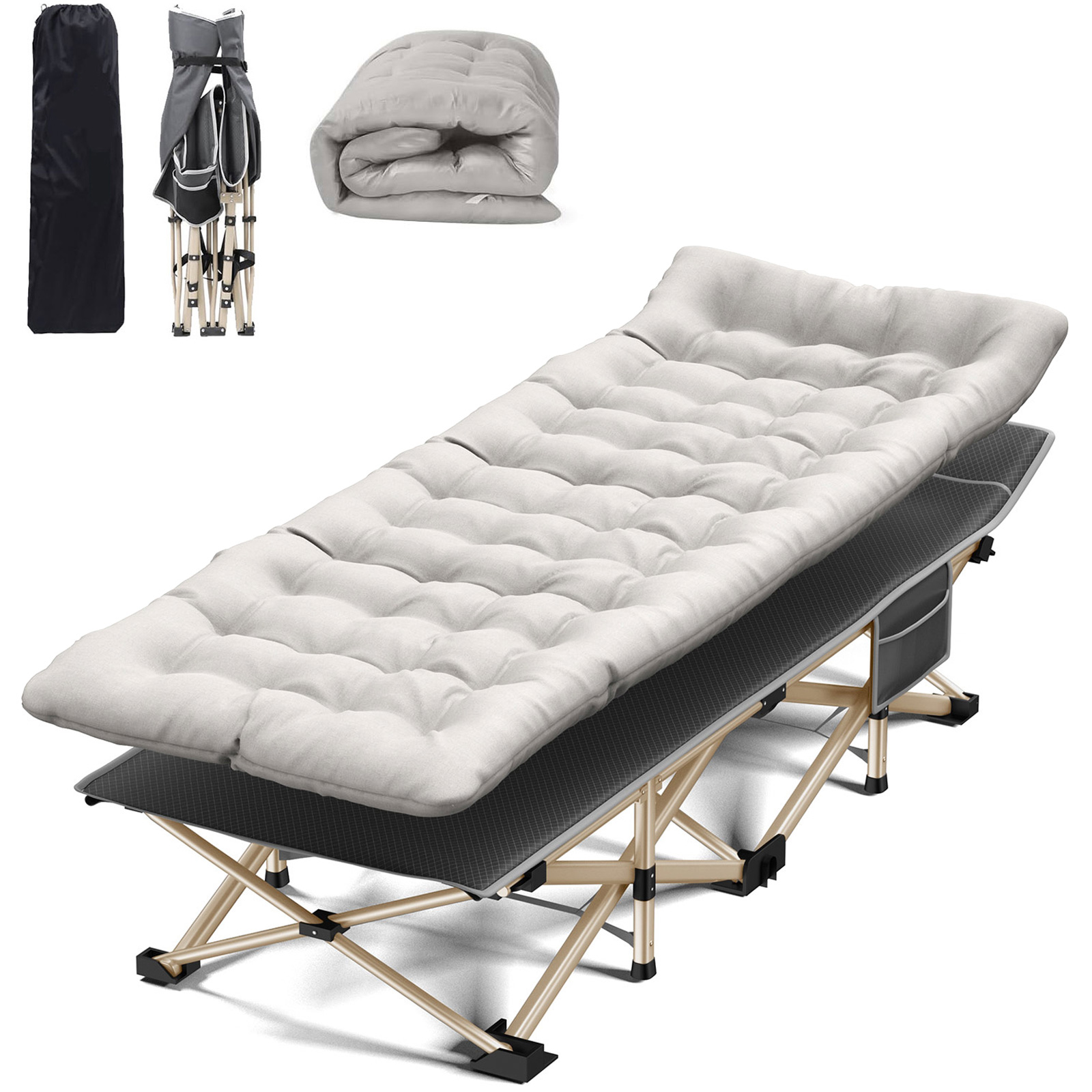 Coleman Ridgeline Camping Cot with Foam Sleeping Pad, 26 x 13 x 75 in