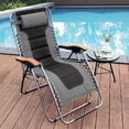 thumbnail image 1 of SUGIFT Folding Zero Gravity Chair Padded Adjustable Lounge Chair With Movable Headrest, 1 of 7
