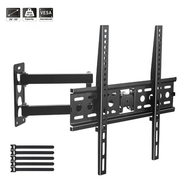 SUGIFT Full Motion TV Wall Mount for 2655 inch LED TV, Corner TV
