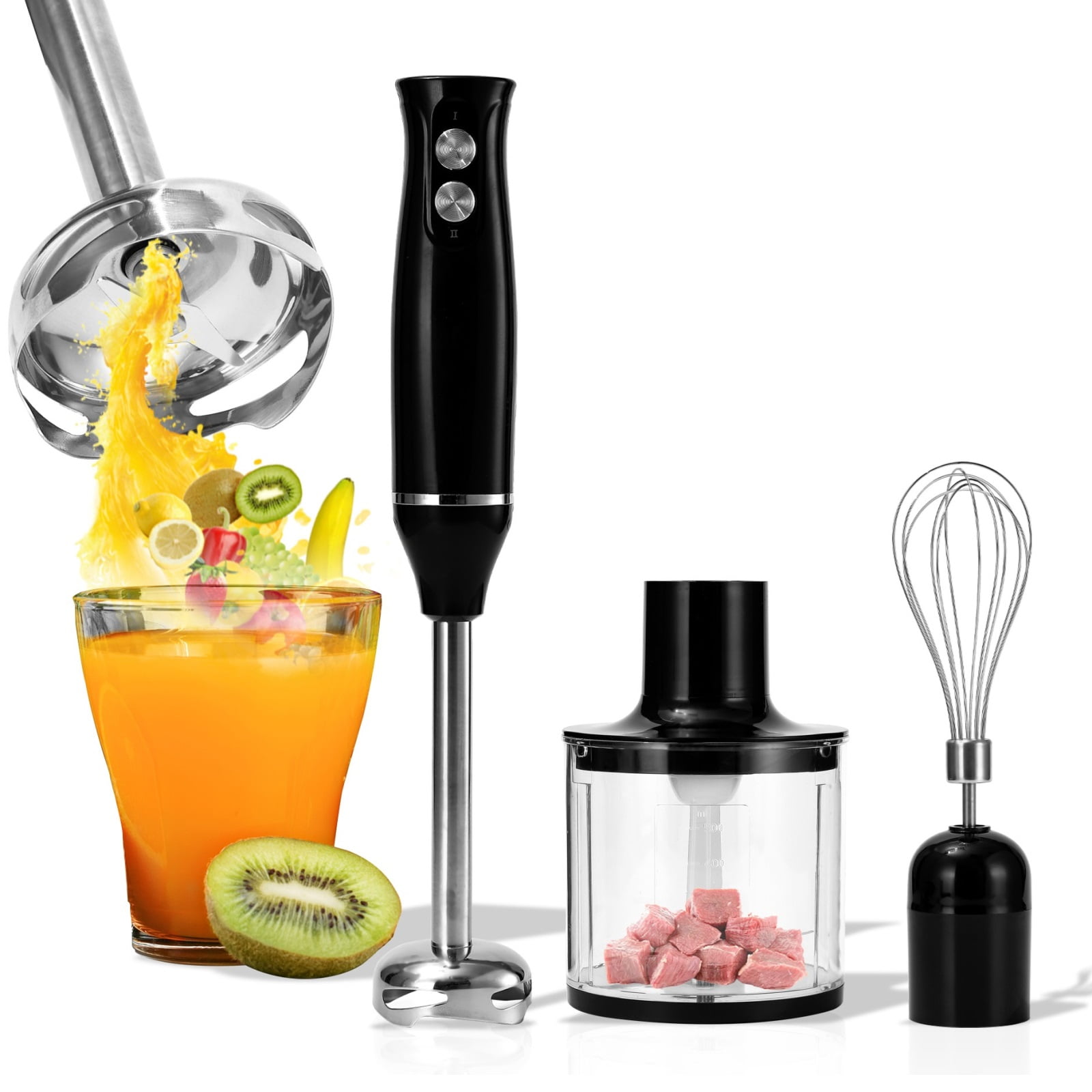 SUGIFT Immersion Hand Blender, 500W Handheld Stick Blender Steel